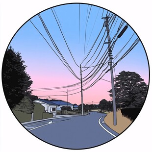 生活片里少女在霓虹街道上奔跑的幻想冒险画面